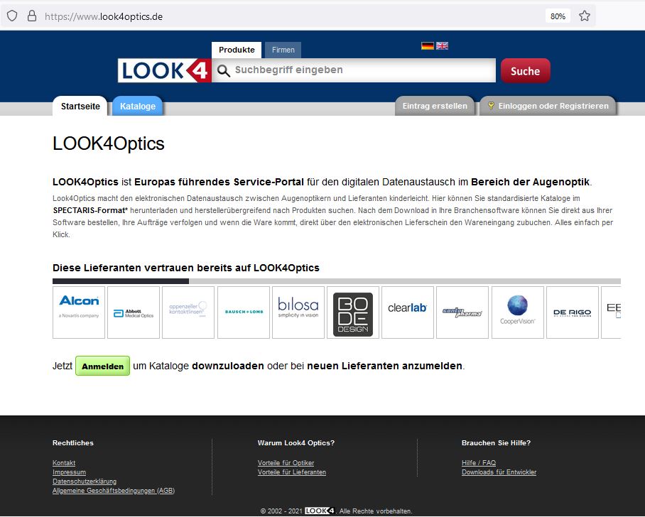 LOOK4optics.com - das führende Service-Portal für die Augenoptik